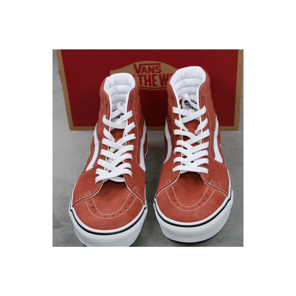 Vans Sk8-Hi High Top Sneakers Mens 8 Womens 9.5 Auburn Orange VN0000CMXC9J NEW